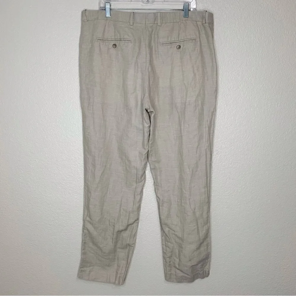 Perry Ellis Linen Blend Men’s Pants, Size 38 x 32